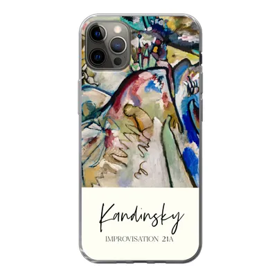 Produktbild von MuchoWow® Handyhülle Schutzhülle Hülle für iPhone 13 Pro Max Improvisation 21A - Kandinsky - Alte Meister Silikon Softcase Handy Hülle - Mobiltelefon
