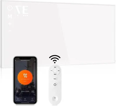 Zdjęcie produktu dla Energooszczędny grzejnik na podczerwień o mocy 450 W z pilotem Wi-Fi