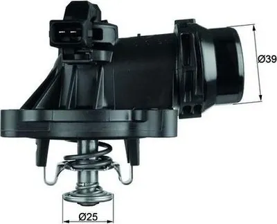 Produktbild von MAHLE ORIGINAL Thermostat + Dichtung
