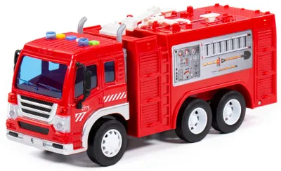 Produktbild von Feuerwehr LKW Kinder Spielzeug CITY Schwungrad Löschfahrzeug mit Licht Sound