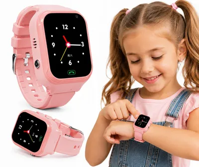 Zdjęcie produktu dla Smartwatch dla dzieci różowy LT36 4G na kartę SIM dla dziewczynek dziecięcy