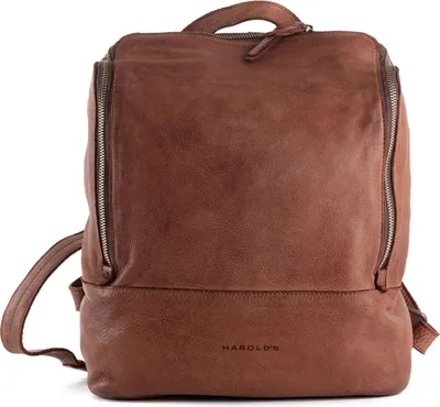 Immagine prodotto di HAROLD'S Pelle zaino per laptop zaino con scomparto per laptop Submarine Notebook Backpack Cognac marrone