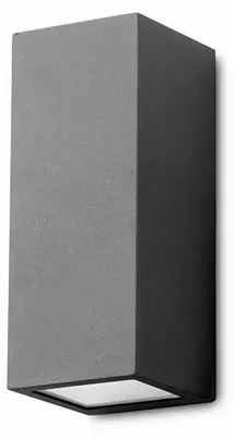 Image de Applique murale d'extérieur LEDS C4 Cube - 150 W, 2 200 lm, IP44, noir