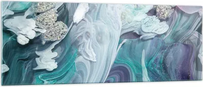 Produktbild von Bilder auf glas - Einteilig - Abstraktion dreidimensional blau - 140x50cm - Glasbilder - Wandbilder - Bilder - Wanddekoration aus Glas - Glas Bilder - Wandbild auf Glas - GAB140x50-4726