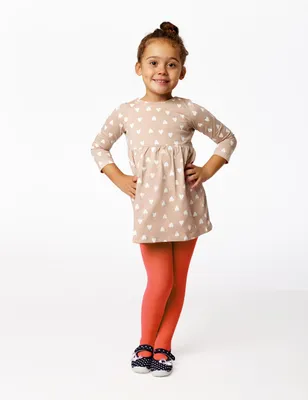 Image de Merry Style Collants pour enfants filles microfibre 60 DEN WLSS001 (Coral-10, 116-122)