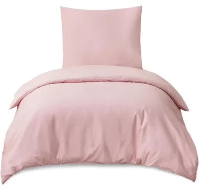 Obrázok produktu pre Sada posteľnej bielizne 155x220 cm, ružová, 2-dielna, mikrovlákno, so zipsom, nenápadná