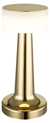 Produktbild von LED Tischleuchte, dimmbar, USB, messingfarben, H 21,5 cm