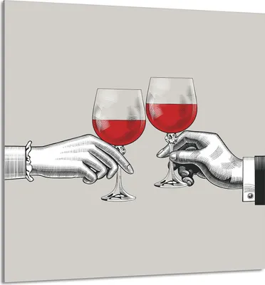 Produktbild von GLASPLATTE FÜR KÜCHE 60x65 Wein
