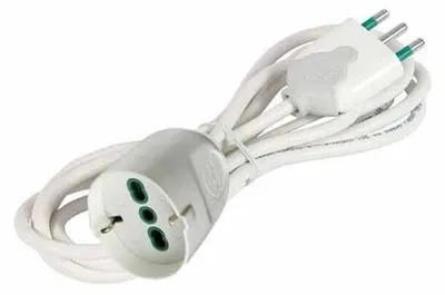 Image de FANTON 92180 Rallonge 5 m 1 sorties AC Intérieur Blanc