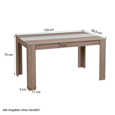 Produktbild von Homestyle4u Esstisch Braun Esszimmertisch Holztisch Küchentisch 135x80 cm