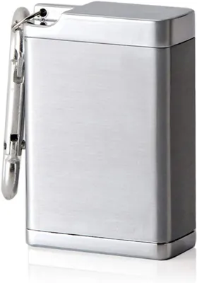 Produktbild von Taschenaschenbecher, Zigaretten Taschenascher, Tragbarer Aschenbecher für unterwegs, Mini aschenbecher, Reise-Aschenbecher, Aschenbecher to go, Silber