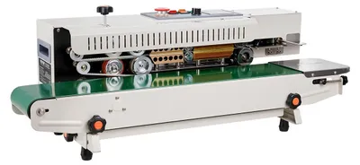Immagine prodotto di VEVOR Sigillatrice a nastro per sacchetti continui, larghezza di saldatura 0,24-0,47 pollici/6-12 mm, sigillatrice a nastro orizzontale con controllo digitale della temperatura, sigillatrice per sacchetti di plastica da 0,02-0,8 mm, funzione di gonfiaggio