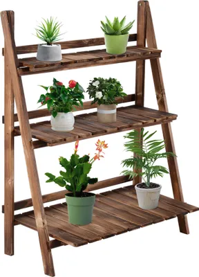 Produktbild von Pflanzentreppe Pflanzregal Blumenbank Blumentreppe Blumenregal Blumenständer Neu