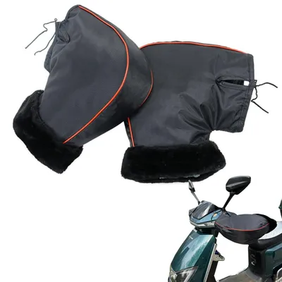 Productafbeelding van Motorhandschoenen winter - Waterdicht - Thermo - Zwart - 30 x 27 cm