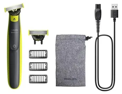 Obrázek produktu pro Elektrický zastřihovač vousů Philips OneBlade 360 Face 2x 360 čepelí 3x