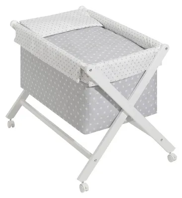 Image de Interbaby Berceau en Croix-Etoile-Gris
