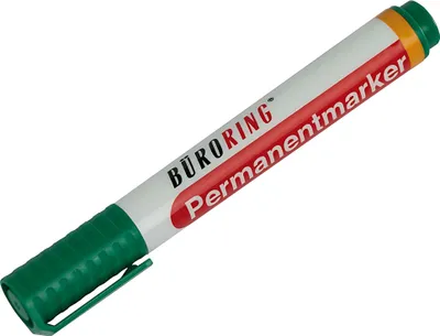 Produktbild von Büroring Permanentmarker, grün, Keilspitze 1-4mm