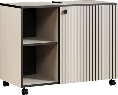 Produktbild von trendteam Bad Waschbeckenunterschrank Pure Bliss Cashmere Hellgrau Melamin B/H/T ca. 80/64/42 cm