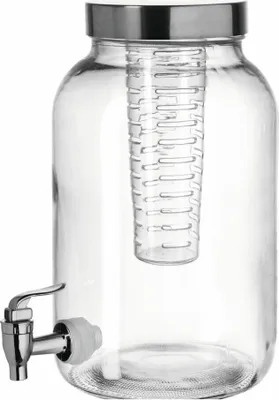 Obrázok produktu pre montana: :dávkovač chladených nápojov, s kohútikom, dávkovač nápojov, dávkovač vody, dávkovač džúsov, sklo, 3,6 l, 050777