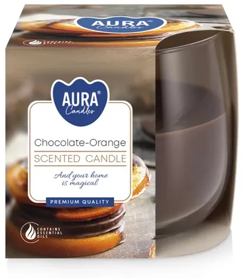 Produktbild von Bispol Duftkerze Glas Schokolade Orange Weihnachtlich