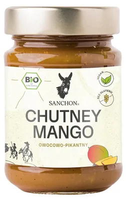 SOS MANGO CHUTNEY BEZGLUTENOWY BIO 200 g - SANCHON