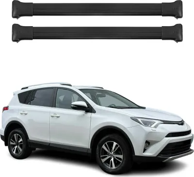 Image de Barres de toit transversales pour Toyota RAV4 2013-2018 Noir Aluminium
