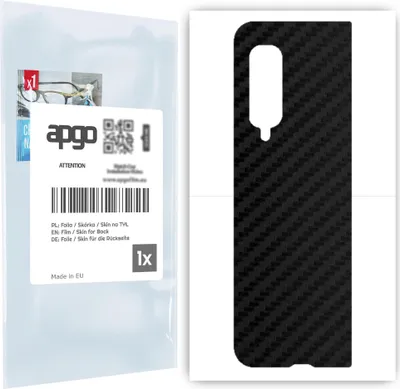 Produktbild von apgo Rückseite Schutzfolie für Samsung Galaxy Fold -  Hinten Schutzfolie Carbon, Rückseite Folie schützt vor Kratzern und Fingerabdrücken