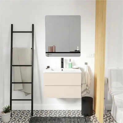 Produktbild von Einzelmöbel + Waschbecken + Armatur + Spiegel SORRENTO