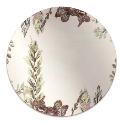 Produktbild von Rundmatte - Stuhlunterlage Bürostuhlunterlage - Rund Ø 100 cm - Bodenmatte - Fußmatte - Feldblumen