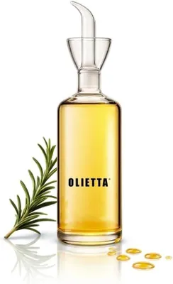 Obrázok produktu pre Olietka na olej z borosilikátového skla – fľaša na olivový olej – dávkovač s objemom 250 ml, ktorý nekvapká – bezkvapkujúci dávkovač na ocot