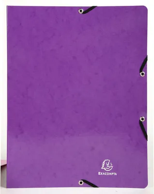 Produktbild von Ringbuch mit 2 Ringen und Gummiband 15 mm Iderama A4 Violett