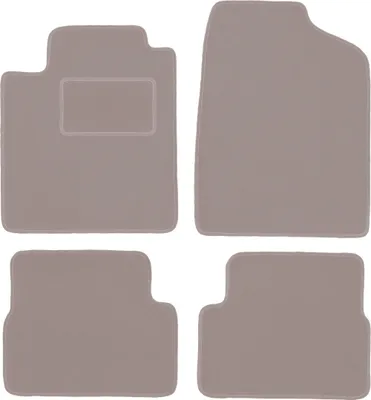 Obrázok produktu pre Velúrové koberčeky do auta pre Nissan Micra K12 hatchback (2002-2010) - béžové LUX koberčeky (4 kusy)