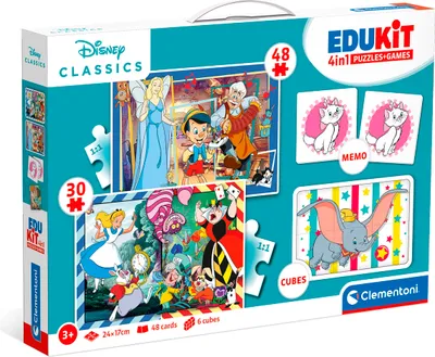 Image de Puzzle 48 + 36 + Mémo + 6 klocków Edukit Disney