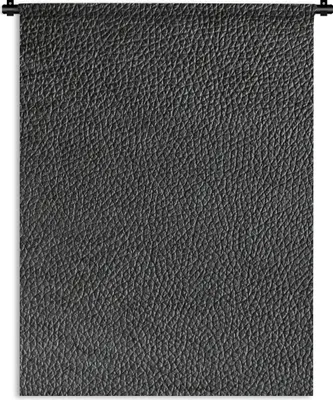 Produktbild von MuchoWow® Wandteppich Wandbehang Leder - Lederoptik - Schwarz - Hell 150x200 cm Tapisserie Dekoration Wandtuch - Wandaufhängung - Moderner