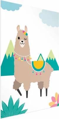 Produktbild von Posterpapier Poster - Extraordinary Llama 60x90 cm Für Kinder g-A-0205-ao-a