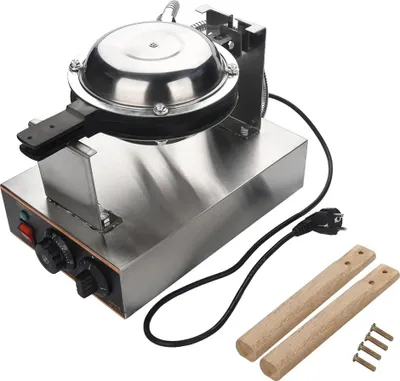 Image de Appareil à crêpes, acier inoxydable, design compact, 220 V (UE)