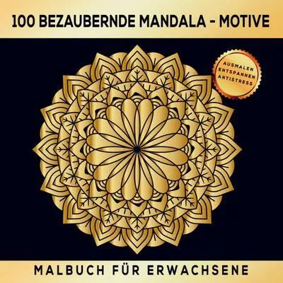 Produktbild von Mandala Malbuch für Erwachsene - 100 bezaubernde Mandala Motive