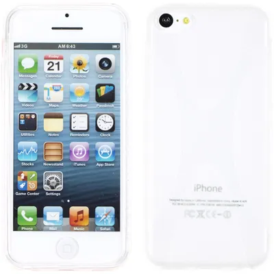 Produktbild von PhoneNatic Case kompatibel mit Apple iPhone 5c - clear Silikon Hülle X-Style + 2 Schutzfolien