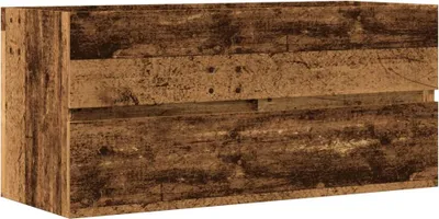 Obrázok produktu pre vidaXL Umývadlová skrinka v starom vzhľade dreva 100x38,5x45 cm materiál na báze dreva