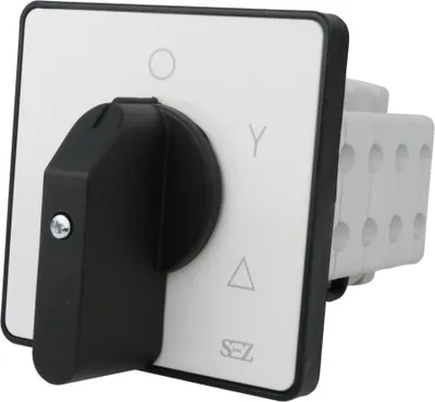 Produktbild von SEZ Nockenschalter S63 JD 9551 A6 3P 63A 0-Y-Δ Asynchronmotoren mit Griff 0465