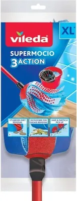 Zdjęcie produktu dla Vileda 4073, Mop & bucket set, Czerwony, Pojedynczy zbiornik, 1 szt.