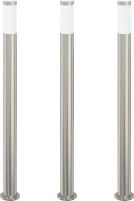 Obrázek produktu pro Světelné sloupky 3 x 110 cm z nerezové oceli IP44