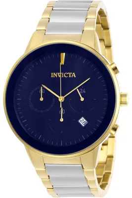 Productafbeelding van Invicta Specialty 29479 - Dameshorloge - Quartz uurwerk - Roestvrij staal met blauwe wijzerplaat - 43 mm