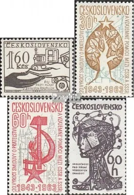 Produktbild von Briefmarken Tschechoslowakei 1963 Mi 1424,1438-1439,1440 (kompl.Ausg.) postfrisch Hunger
