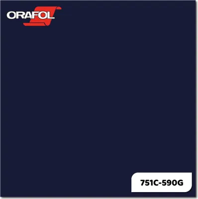 Produktbild von Plotterfolie ORACAL 751C-590G Heidelbeerblau glänzend 31,5 x 20 cm