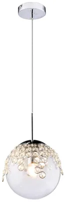 Produktbild von Pendellampe, Glas, Kristallen, 20 cm