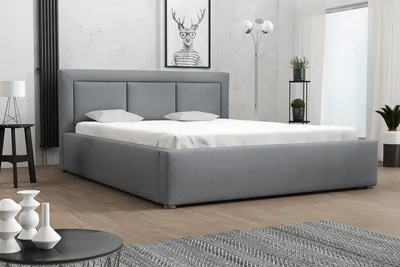 Obrázek produktu pro Jednolůžková postel s úložným prostorem a roštem 120x200 GOSTORF 3 - světlá šedá