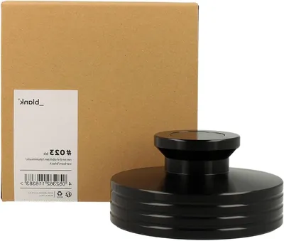 Productafbeelding van Draaitafel Stabilisator - Plaatgewicht - Betere Geluidskwaliteit - Carbon Fiber Oppervlak - Ø 80 mm - Zwart