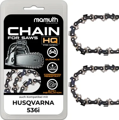Obrázek produktu pro 2x řetězová pila 30cm 1,1mm 3/8" 45 TG pro HUSQVARNA 536i