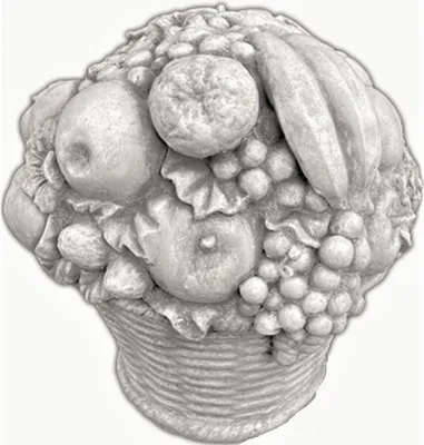 Immagine prodotto di Bellissimo frutto in pietra fusa perfetto per il giardino il tavolo da giardino o il giardino anteriore è resistente al gelo alle intemperie e nuovo 26cm H, PO-2215